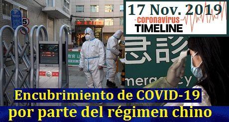 encubrimiento de COVID-19 por parte del régimen chino