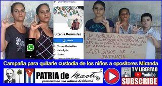 Campaña para quitarle custodia de los niños a opositores Miranda