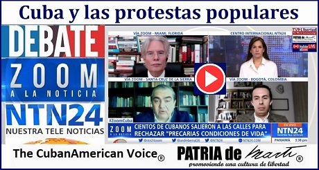 Debate Cuba y las protestas populares