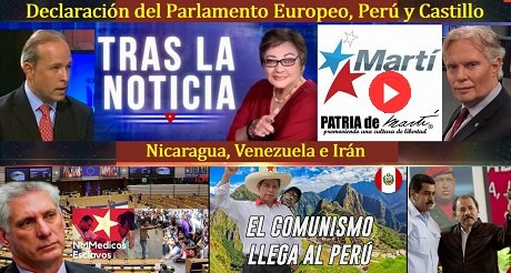 Declaración del Parlamento Europeo, Perú y Castillo, Nicaragua, Venezuela e Irán