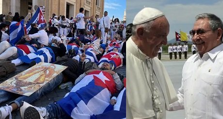 El Papa Francisco le da la espalda a los cubanos