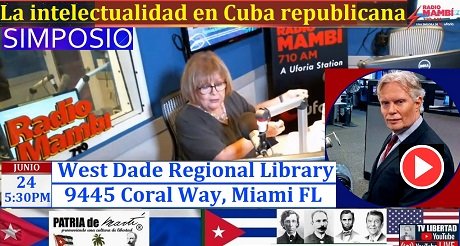 Julio con Ninoska en Mambí Simposio La Intelectualidad en Cuba Republicana