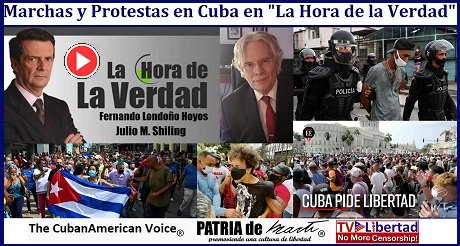 Marchas y Protestas en Cuba en La Hora de la Verdad