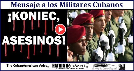 Mensaje a los militares cubanos