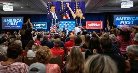Reunion de representantes del Congreso republicano de MAGA en America