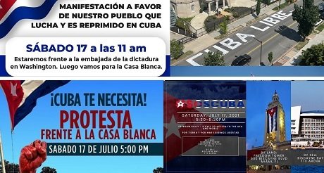 manifestaciones por la libertad de cuba a traves de eeuu