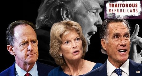 45 senadores republicanos impeachment a Trump es inconstitucional
