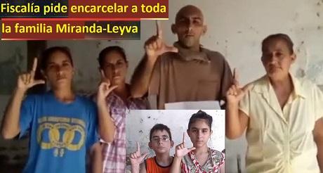 Fiscalia pide encarcelar a toda la familia Miranda Leyva