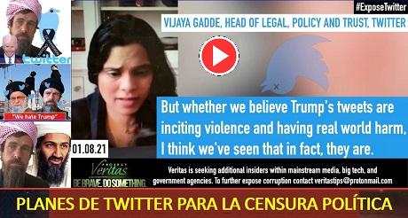 Planes de Twitter para la censura politica a escala global