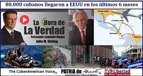 80000 cubanos llegaron a EEUU en los ultimos 6 meses