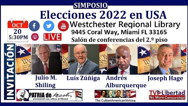 Invitación Simposio Elecciones 2022 en USA