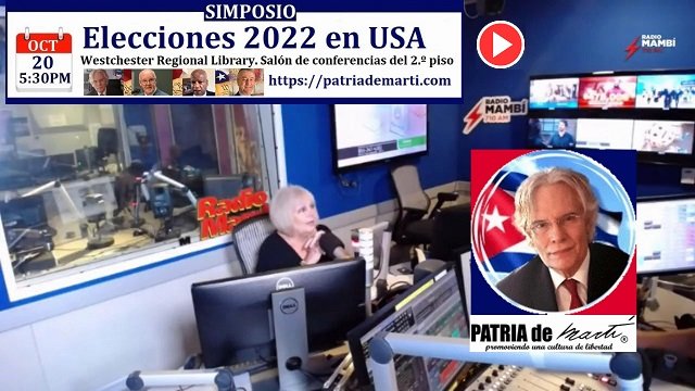 Julio M Shiling con Ninoska en Mambi Elecciones 2022 USA