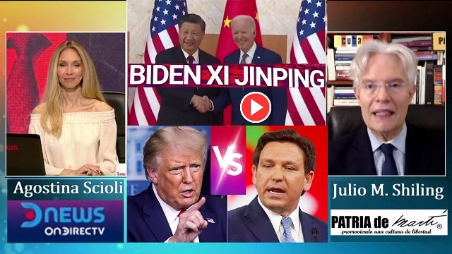 Reunion Biden Xi China y Trump vs DeSantis