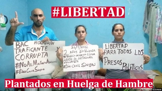 Hermanos Miranda Leyva continuan en huelga de hambre
