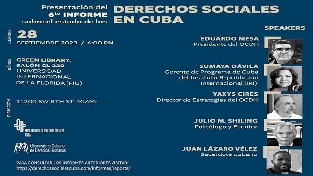 6to Informe Estado de los Derechos Sociales en Cuba
