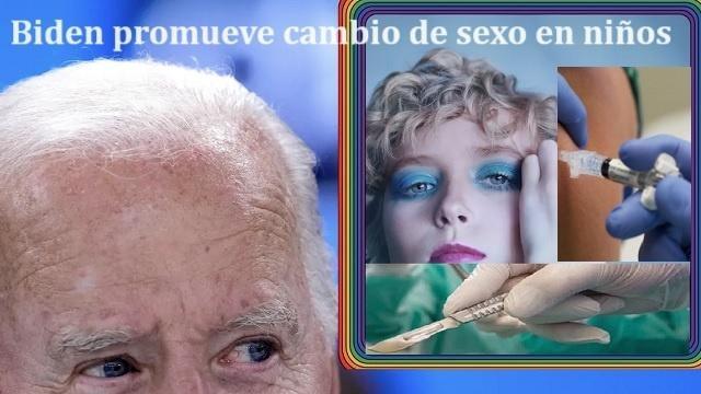Biden promueve cambio de sexo en ninos