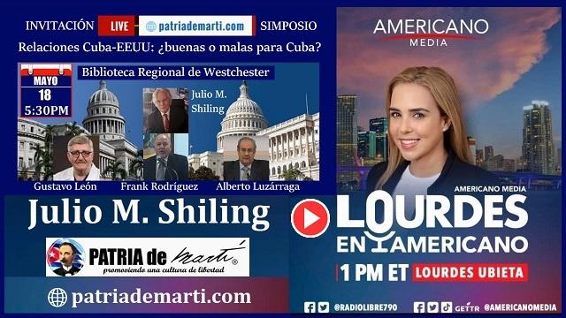 Con Lourdes en Americano Invitacion Simposio Relaciones Cuba EEUU