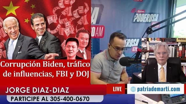 Corrupcion Biden trafico de influencias FBI y DOJ