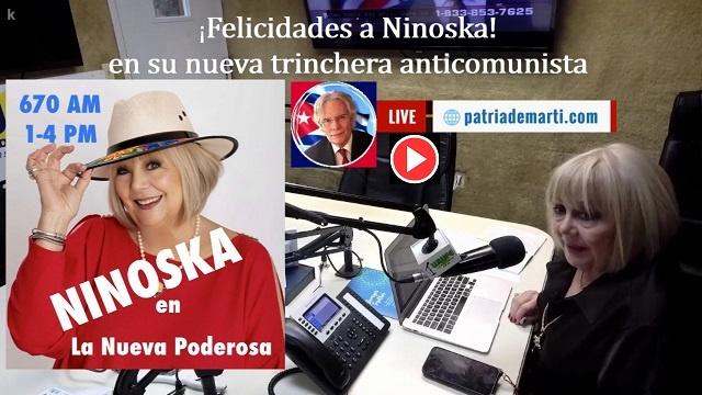 Felicidades Ninoska en su nueva trinchera anticomunista