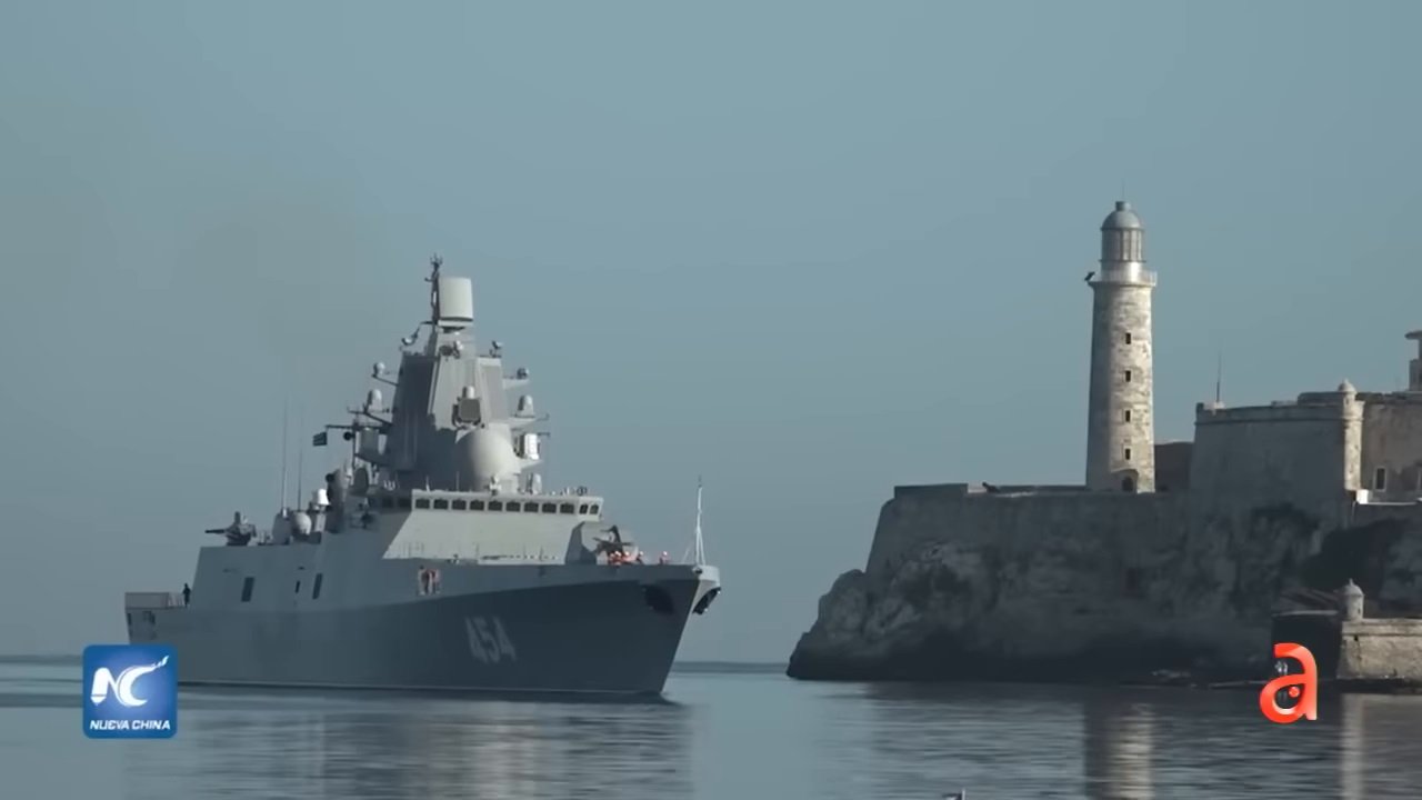 Buque de guerra rusos en La Habana