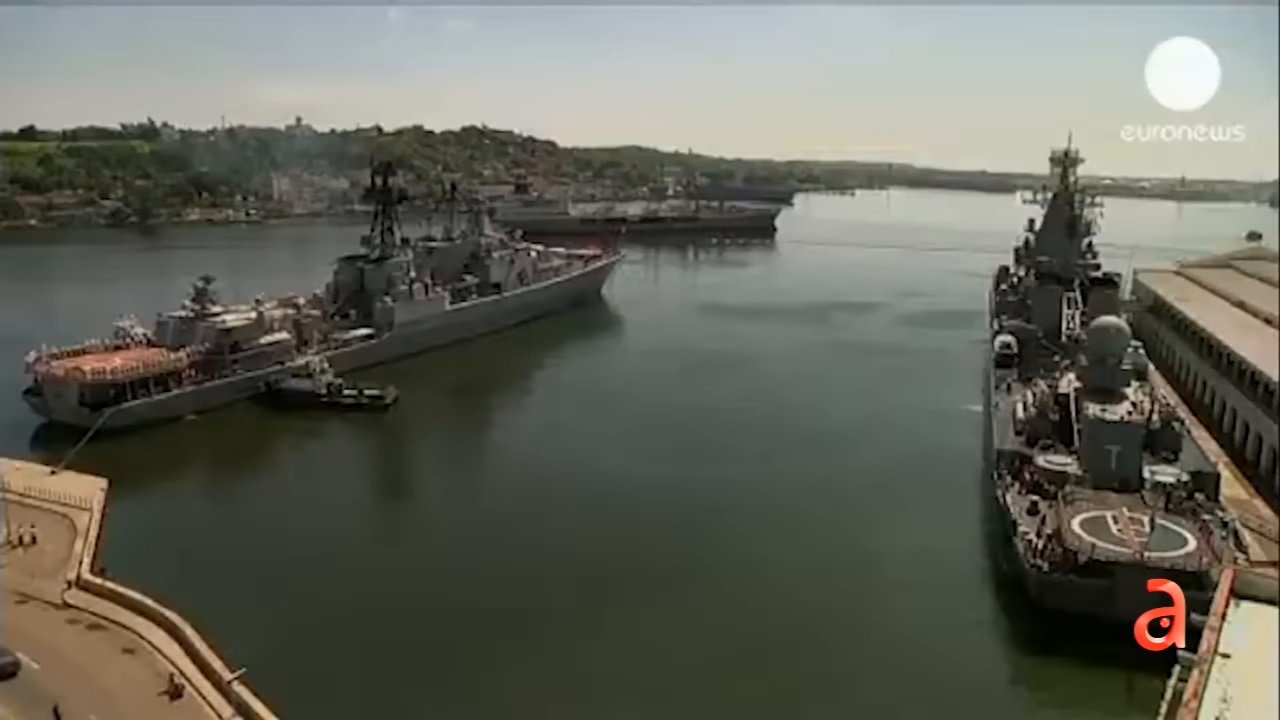 Buques de guerra rusos en La Habana