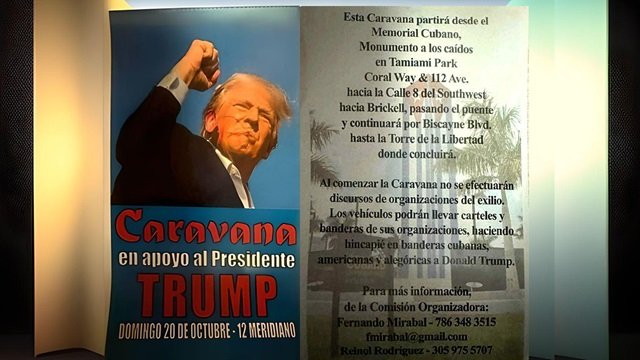 Caravana de apoyo a Trump 20 de octubre 2024