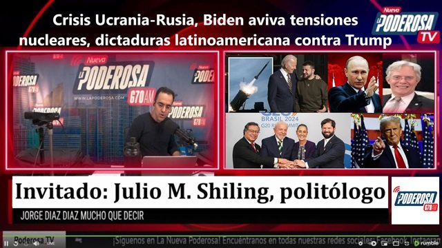 Crisis Ucrania Rusia Biden aviva tensiones nucleares dictaduras latinoamericana contra Trump