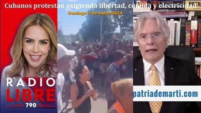 Cubanos protestan exigiendo libertad comida y electricidad