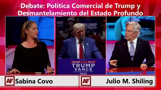 Debate politica comercial de Trump y desmantelamiento del estado profundo