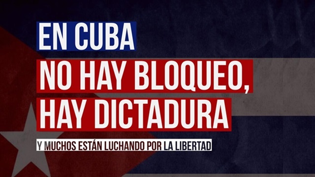 El bloqueo de Cuba castrocomunista es contra el pueblo cubano
