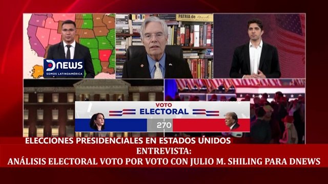 Entrevista analisis electoral voto por voto con Julio M Shiling para Dnews