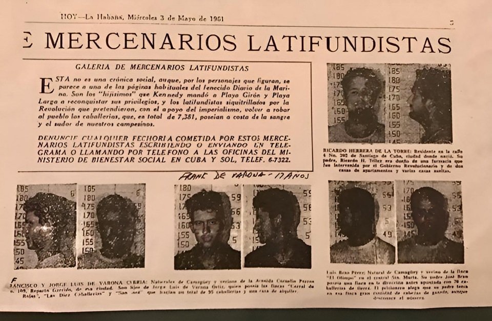 Foto Frank de Varona periódico Hoy 3 Mayo 1961