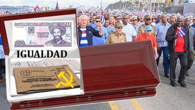 Funeral de la libreta y la igualdad socialista