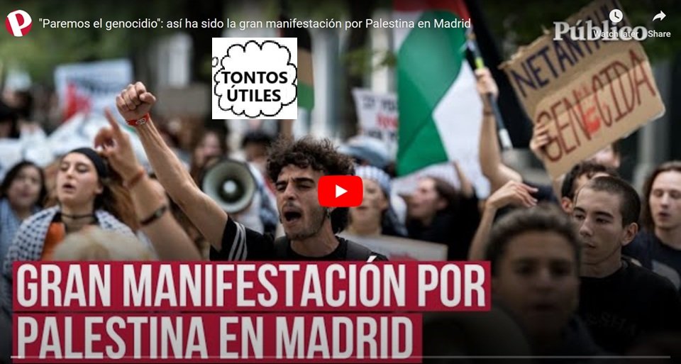 Gran manifestacion propalestina en Madrid