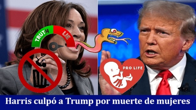 Harris culpo a Trump por muerte de mujeres