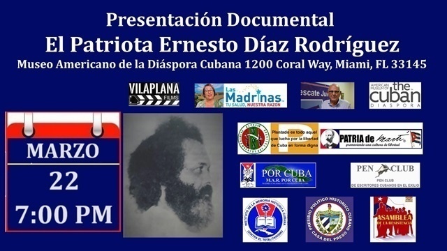 Invitacion Presentacion del Documental El Patriota Ernesto Díaz Rodriguez