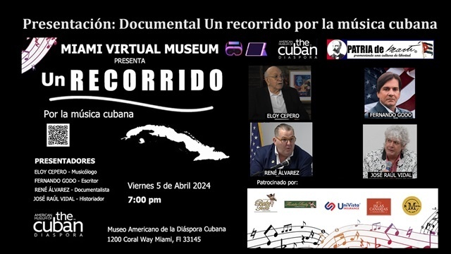 Invitación presentación del documental: Un recorrido por la música cubana