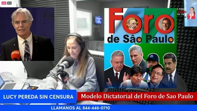 Julio M Shiling con Lucy Pereda: Foro de Sao Paulo