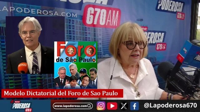 Julio M Shiling con Ninoska Foro de Sao Paulo