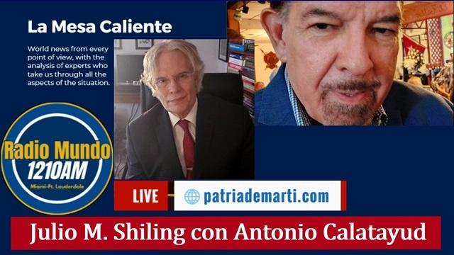 Julio M Shiling en La Mesa Caliente con Antonio Calatayud