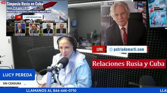 Julio con Lucy Pereda Sin Censura Simposio Rusia en Cuba