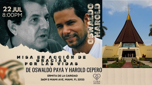 Misa de Accion de Gracias Oswaldo Paya y Harold Cepero