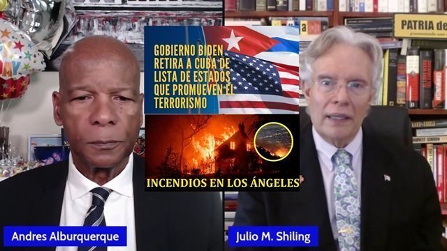Biden retira a Cuba de la lista de estados patrocinadores del terrorismo. Incendios en Los Ángeles