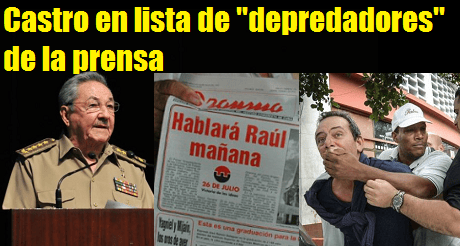 Castro lista depredadores de prensa