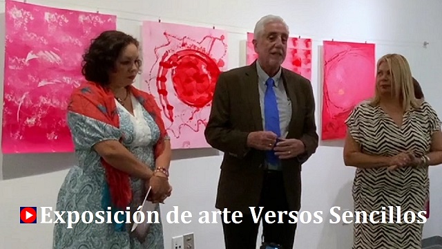 Exposición Versos Sencillos palabras de agradecimiento de Emilio Héctor