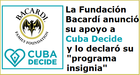 Fundación Bacardí apoya Cuba Decide