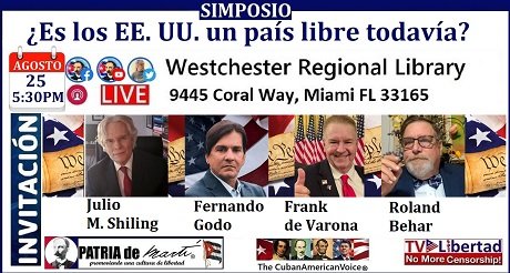 Invitación Simposio ¿Es los EE. UU. un país libre todavía?