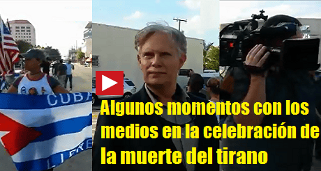 Julio con los medios muerte Castro FB