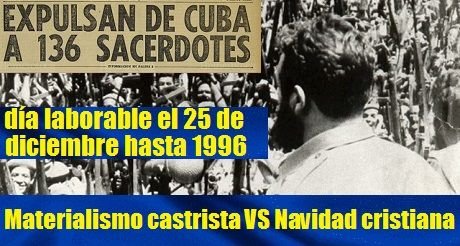 Materialismo castrista contra Navidad cristiana