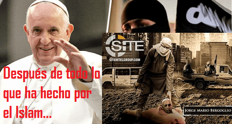 Papa Francisco decapitado